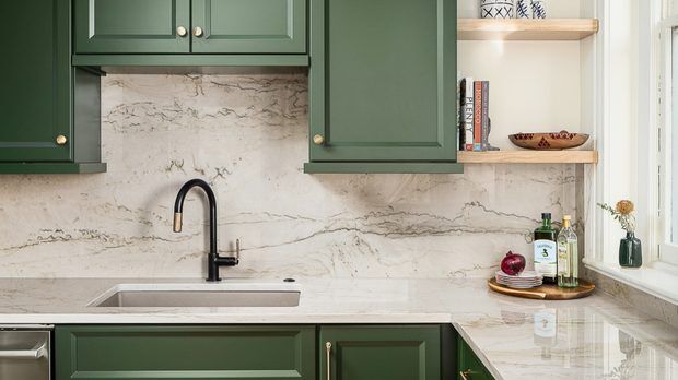 Before and after of a home renovation