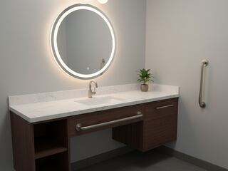 Havenside Accessible Sink and Vanity project example 5 in a bathroom