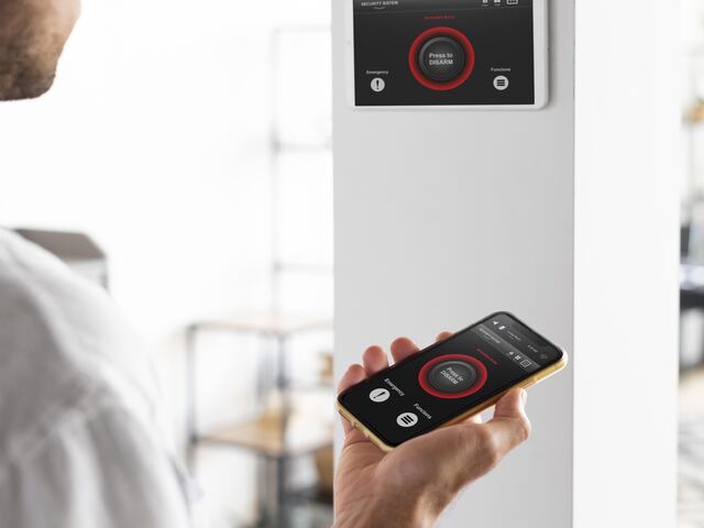 Havenside Alarm System Installation project example in a living room