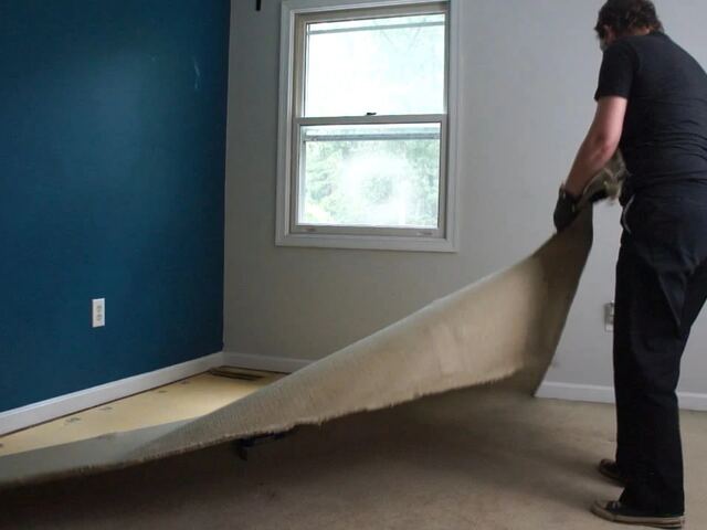 Havenside Carpet Removal project example in a living room