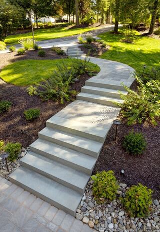 Edge Options option for Concrete Walkway Installation and Repair