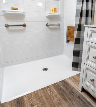 Havenside Shower Seat Installation project example 3 in a bathroom