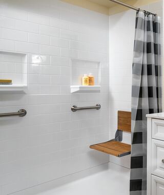 Accessory Options option for Shower Stall Conversion (CleanCut)