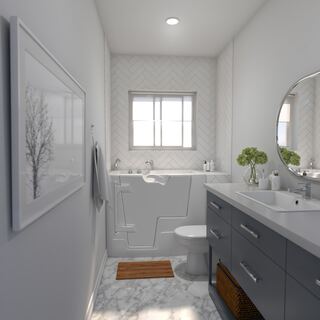 Havenside Shower Stall Conversion (CleanCut) project example 1 in a bathroom