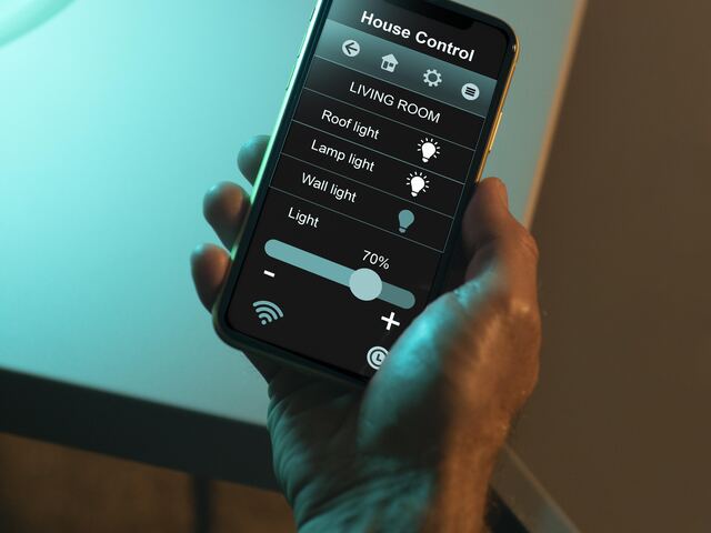 Havenside Smart Lighting Installation project example in a living room